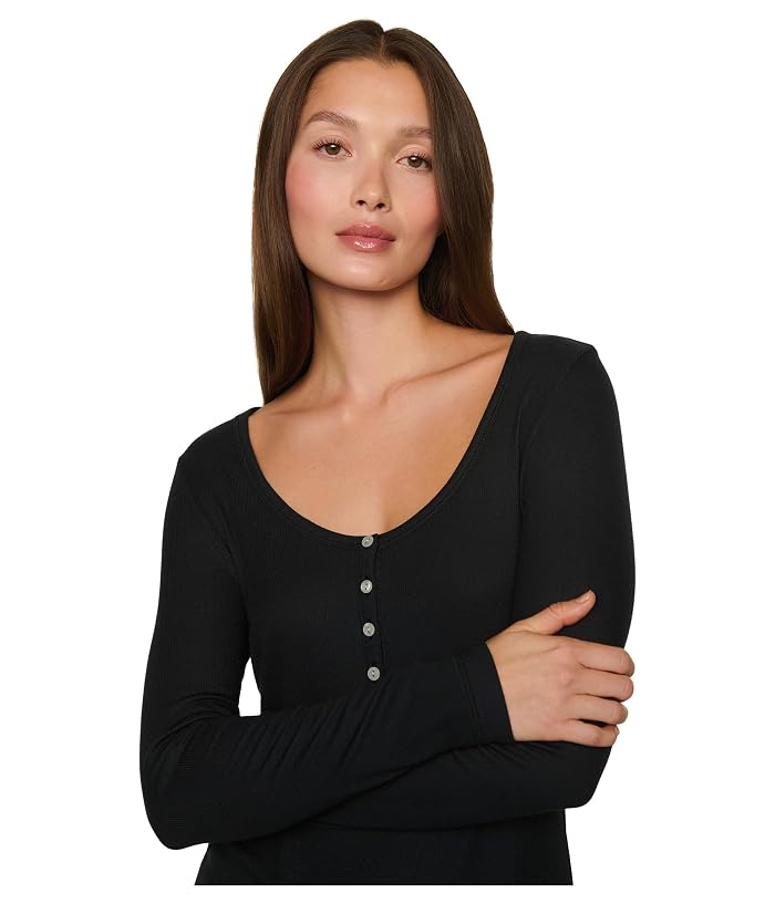 Eberjey Dream Rib Longsleeve Henley - Image 3