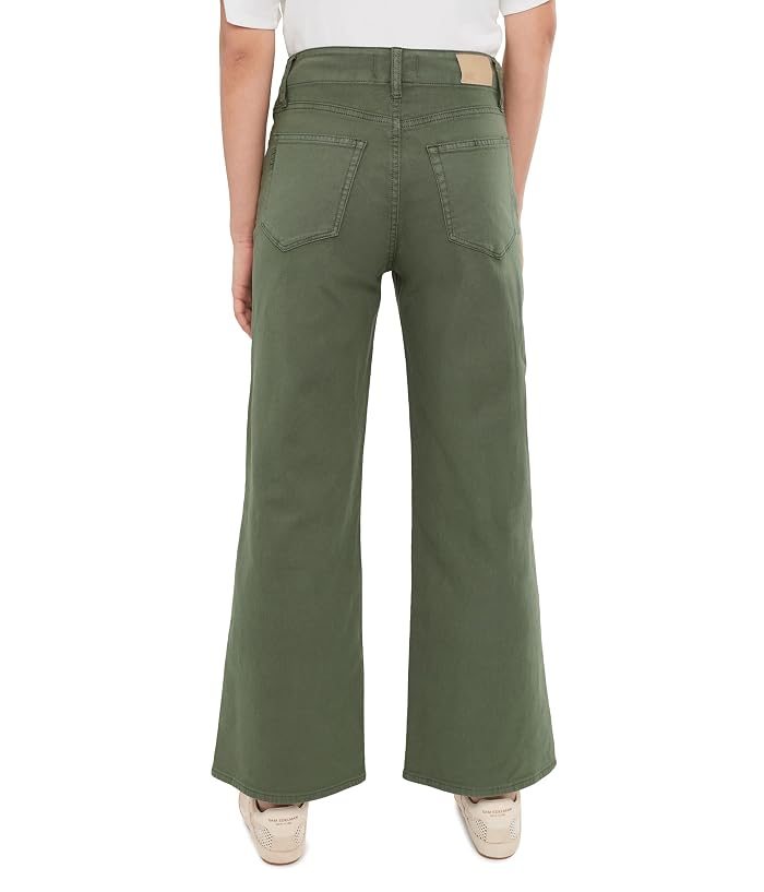 Paige Ari with Waistband Tie and Stitch Through Pockets in Vintage Ivy Green - Image 4