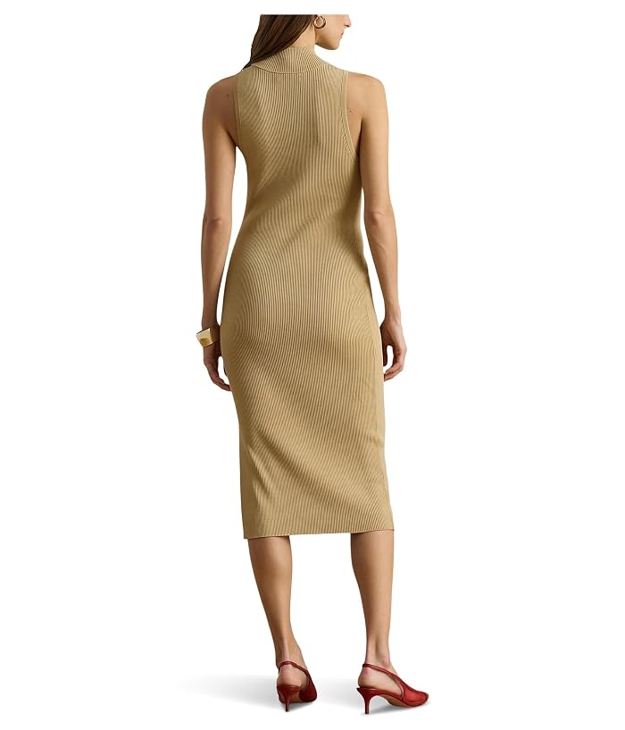 Lauren Ralph Lauren Ribbed Sleeveless Mockneck Sweater Dress - Image 2