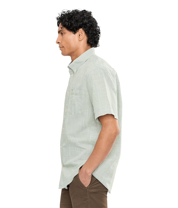 Barbour Fleming Linen Blend Regular Short Sleeve Shirt - Image 3
