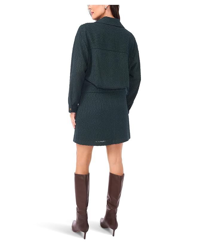 Vince Camuto Wide Sleeve Cropped Crew Neck Jacket - Image 3