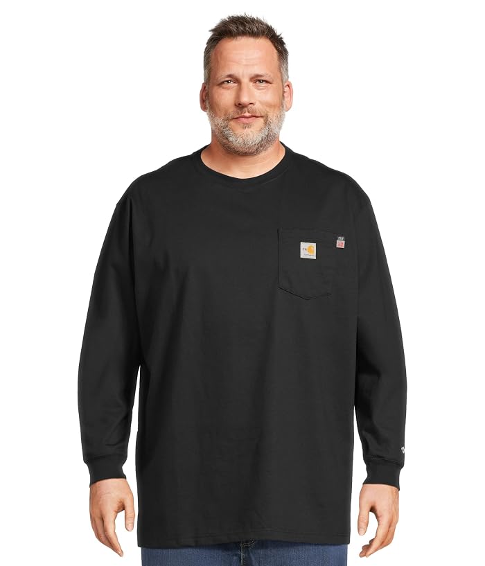 Carhartt Big & Tall Flame Resistant Force Loose Fit Midweight Long-Sleeve Pocket T-Shirt