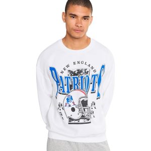 Junk Food Clothing NFL New England Patriots Conversion Crew Fleece