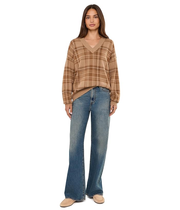 Lauren Ralph Lauren Plaid V-Neck Sweater - Image 2