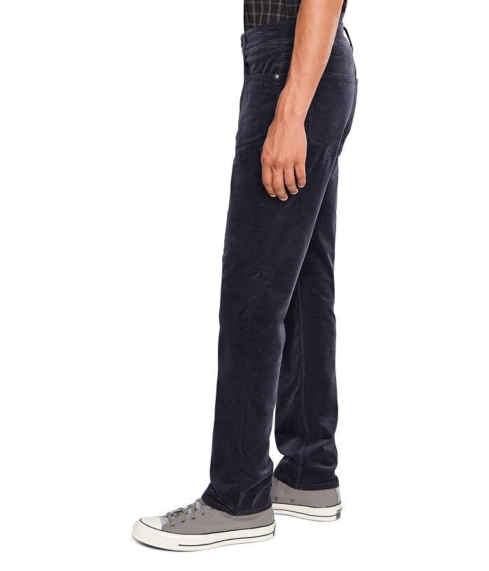 Paige Federal 32" Slim Straight Fit Stretch Corduroy Pants in Deep Anchor - Image 3