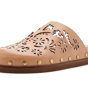 FARM Rio Lace Leather Anatomic Mule