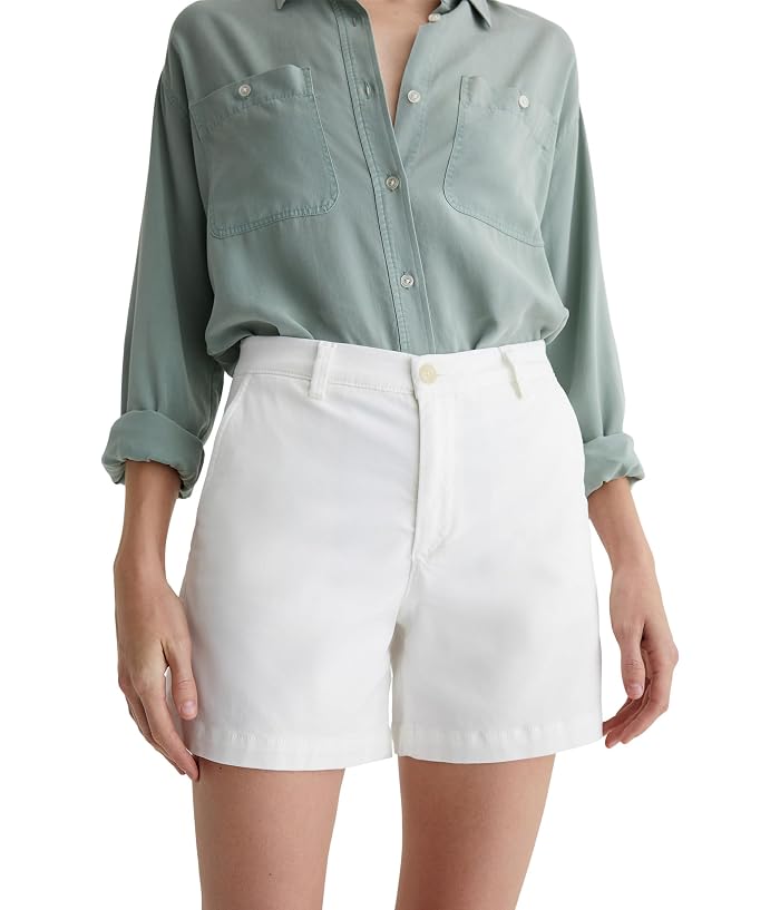 AG Jeans Jude Mid-Rise Chino Shorts - Image 4