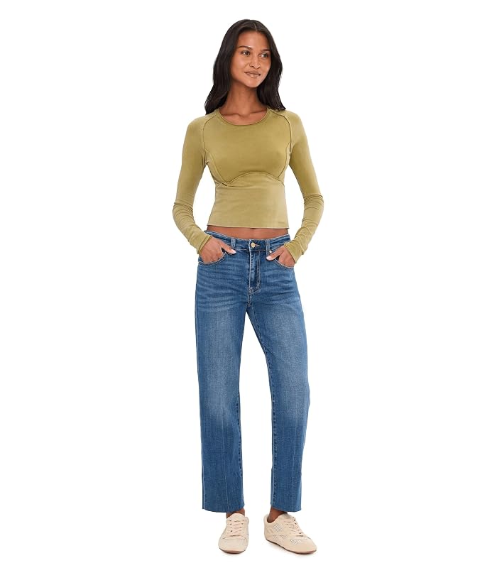 Liverpool Los Angeles 28" Kennedy Mid-Rise Crop Straight Leg Jeans with Blind Hem - Image 2