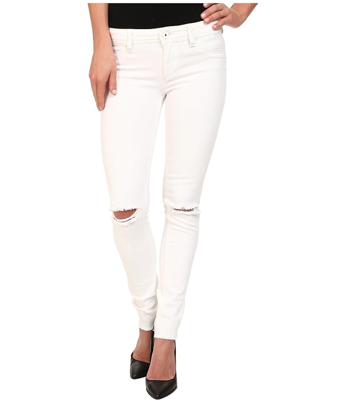 DL1961 Emma Skinny w/ Distress in Dove White