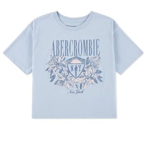 abercrombie kids Floral NY Crest Tee (Big Kid)