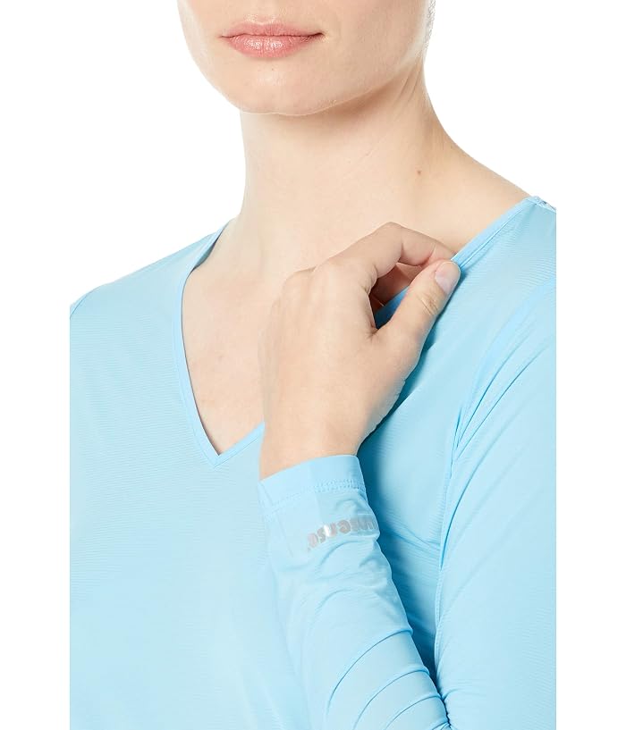 Jamie Sadock Sunsense® 35 SPF Lightweight Long Sleeve V-Neck Layering Top - Image 3