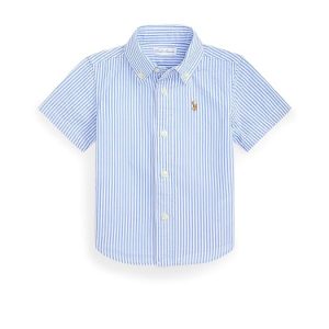 Polo Ralph Lauren Kids Striped Cotton Seersucker Shirt (Infant)