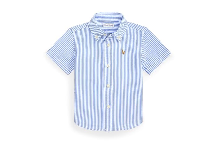 Polo Ralph Lauren Kids Striped Cotton Seersucker Shirt (Infant)