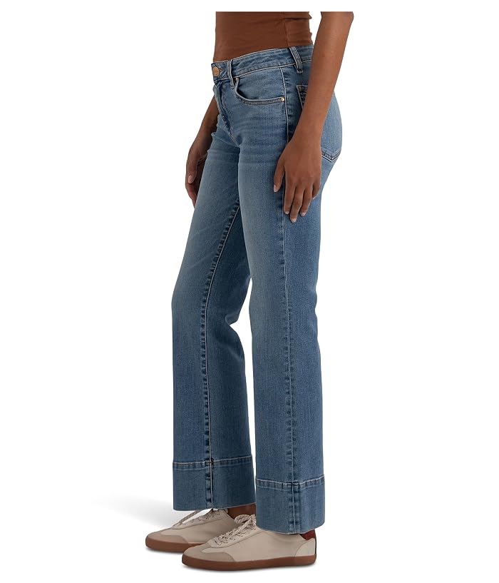 KUT from the Kloth Kelsey Mid-Rise Kick Flare with Wide Hem - Image 2