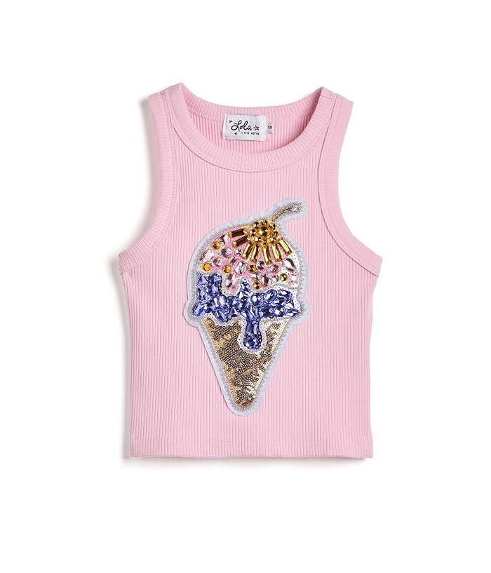 Lola and The Boys Ice Cream Gems Peach Tank (Toddler/Little Kid/Big Kid)
