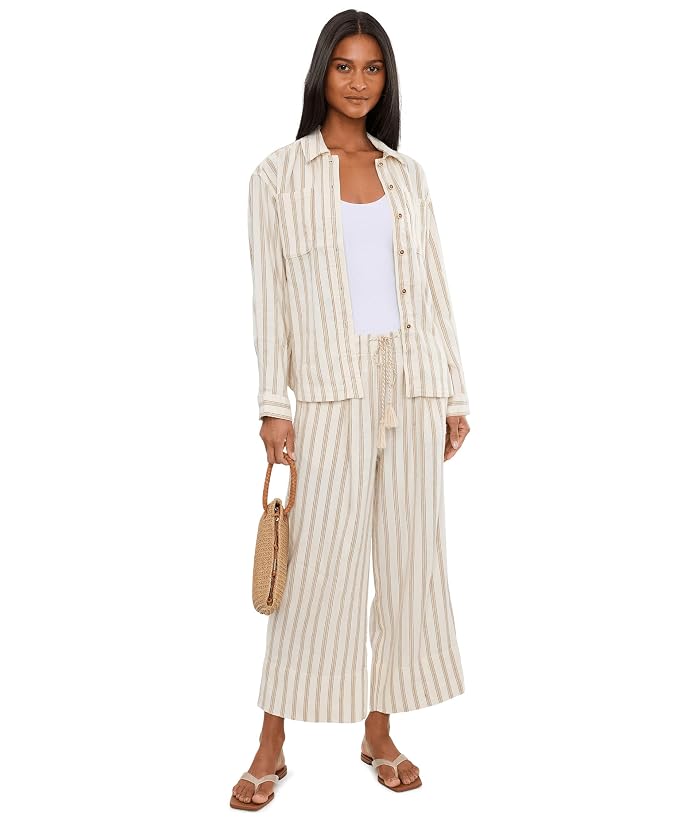 Liverpool Los Angeles Petite Belted Stripe Shacket - Image 2