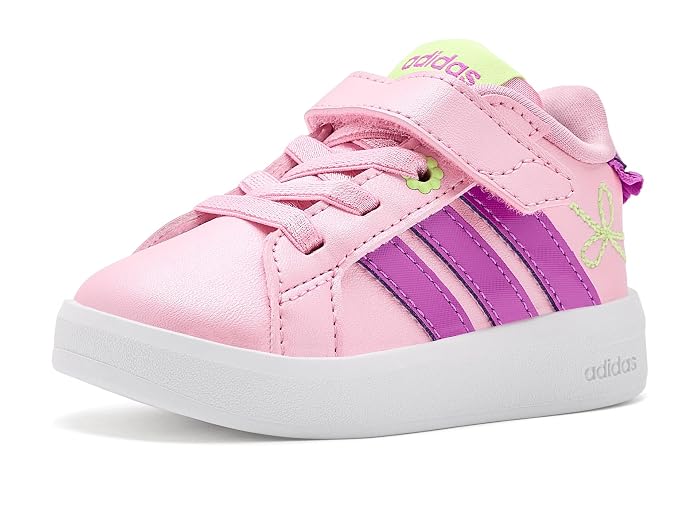 adidas Kids Grand Court 3.0 Elastic Lace & Strap (Infant/Toddler)