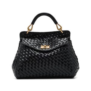 JW PEI Lucia Classic Top Handle Woven Bag