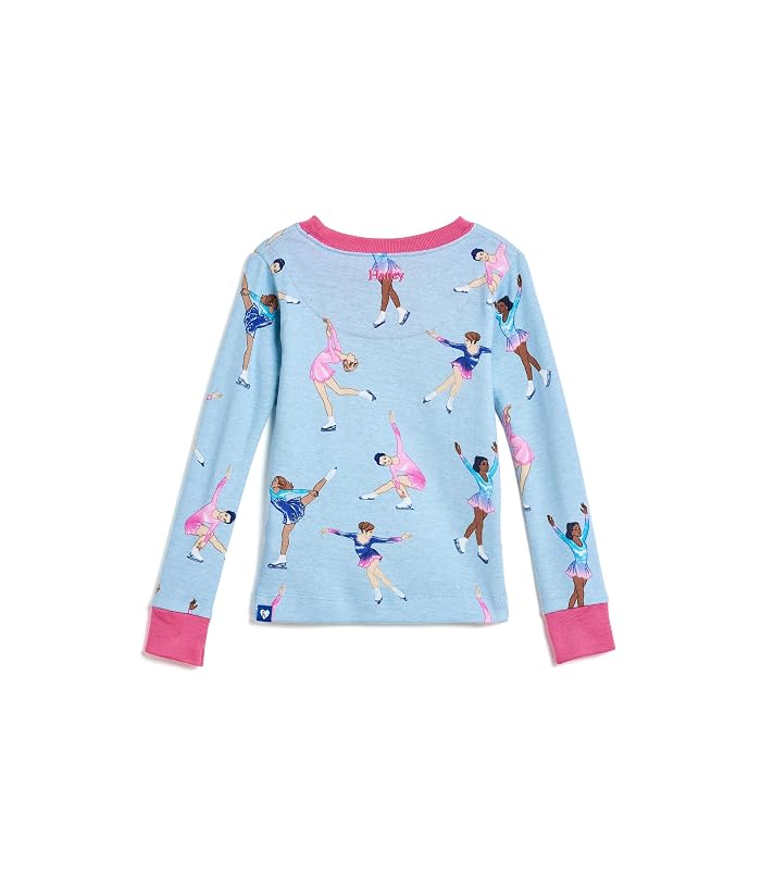 Hatley Kids Figure Skaters Cotton Rib Pajama Set (Toddler/Little Kid/Big Kid) - Image 2
