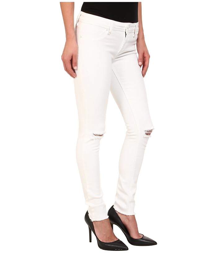 DL1961 Emma Skinny w/ Distress in Dove White - Image 4