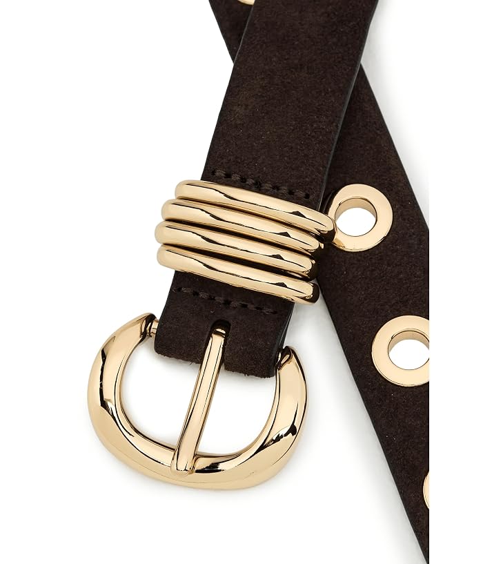 Madewell Metal Eyelet Belt in Suede - Image 3