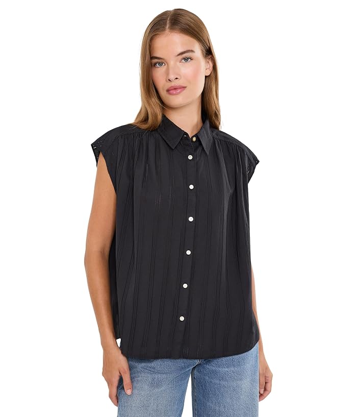 Faherty Heirloom Dobby Lucia Top
