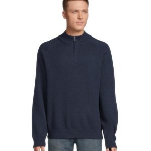 L.L.Bean Wicked Soft Cotton/Cashmere Sweaters 1/4 zip