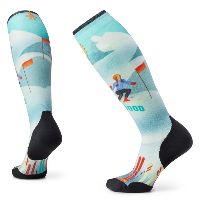 Smartwool Ski Targeted Cushion Snow Bunny Print Over the Calf
