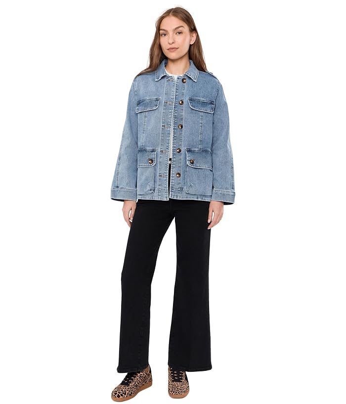 KUT from the Kloth Callista-Oversize Denim Jacket w/ Front Opening - Image 2