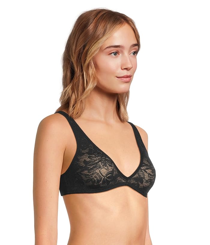 Eberjey Soft Stretch Recycled Lace Plung Bralette - Image 2