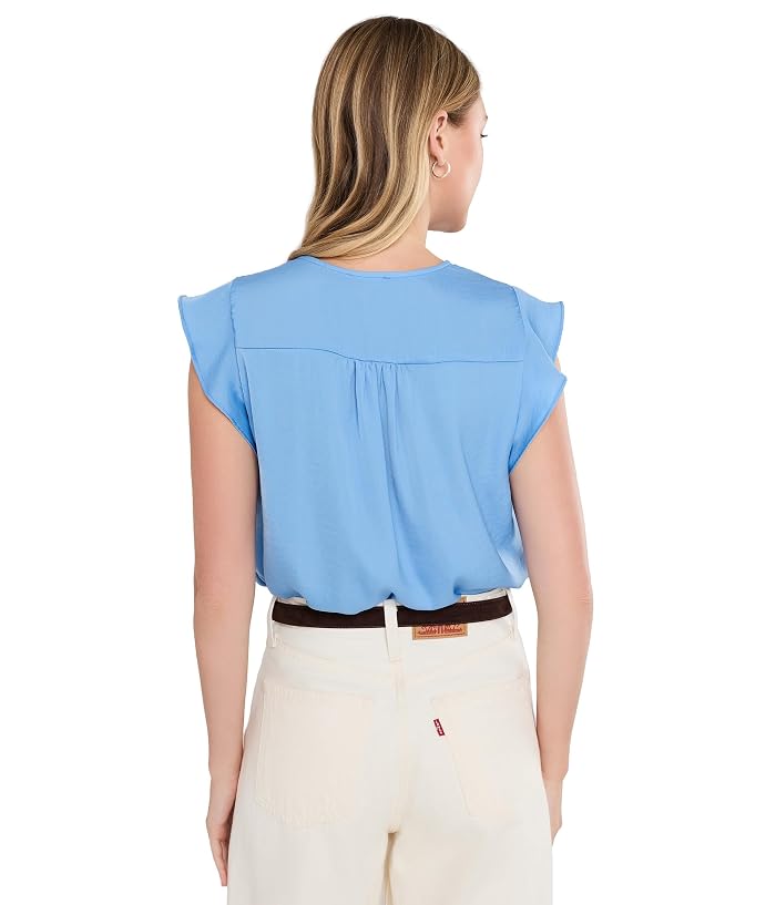 Vince Camuto V-Neck Ruffle Sleeve Blouse - Image 4