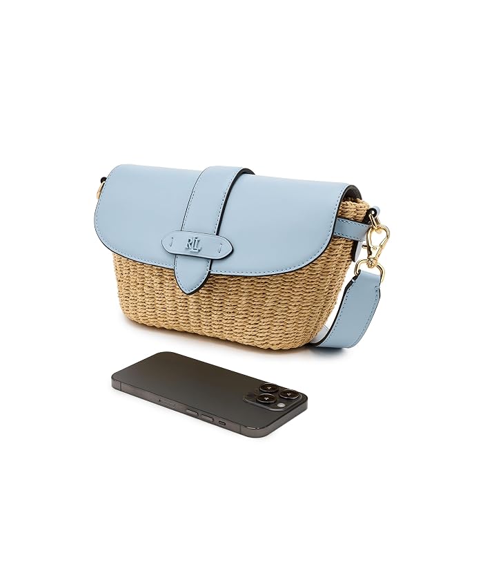 Lauren Ralph Lauren Straw-Leather Small Lynden Shoulder Bag - Image 3