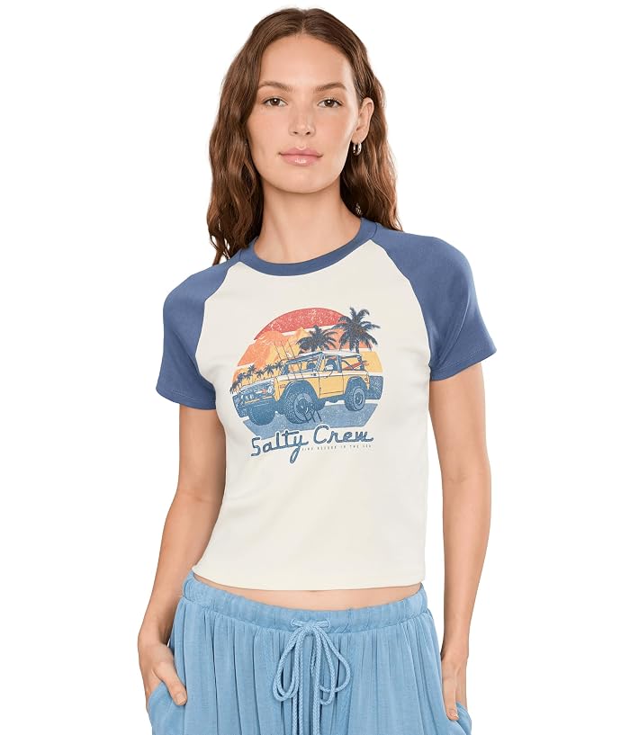 Salty Crew Drive To The Sea Raglan Tee