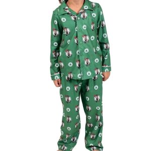 Ultra Game NBA Official Two-Piece Super Soft Button Down Pajamas Set (Little Kid/Big Kid)