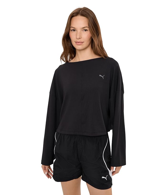 PUMA Cloudspun Ribbed Slouchy Long Sleeve Tee