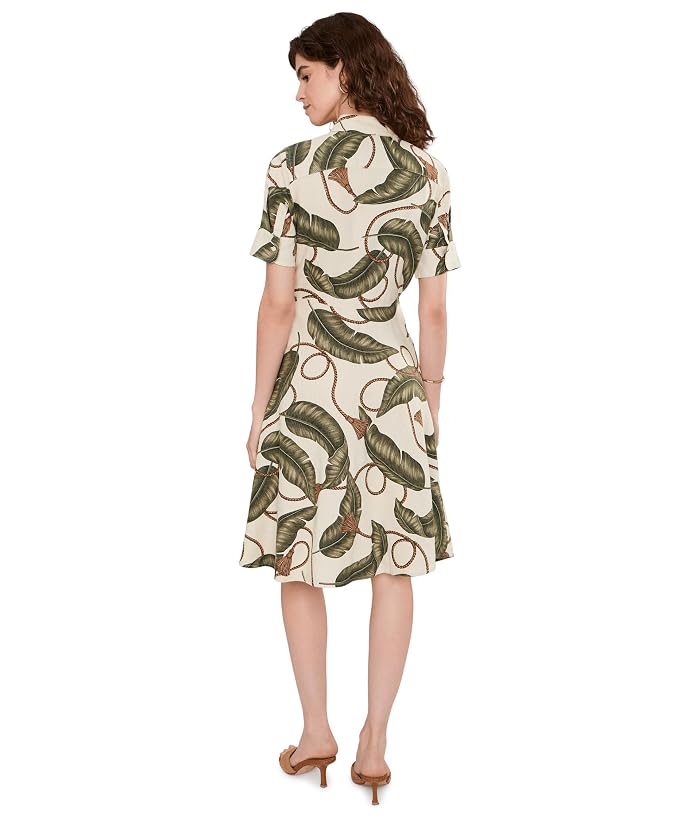 Lauren Ralph Lauren Rope-Print Tie-Front Linen Shirtdress - Image 4