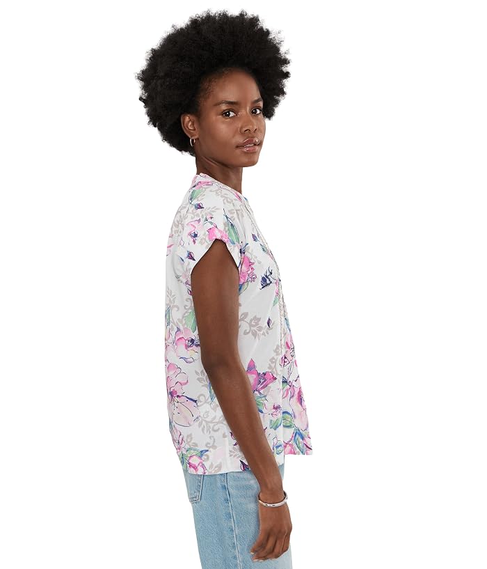 Tommy Bahama Floral Gardens Cross-stitch Short Sleeve Top - Image 3
