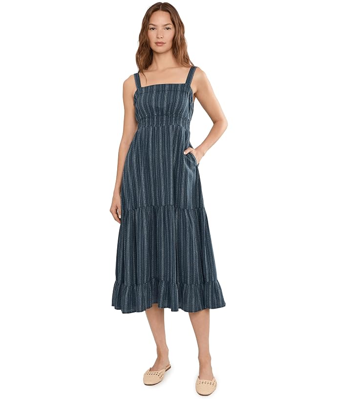 Toad&Co Taj Hemp Tiered Midi Sleeveless Dress - Image 2