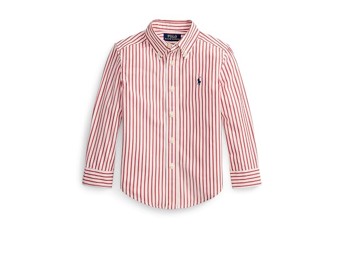 Polo Ralph Lauren Kids Plaid Cotton Poplin Shirt (Toddler/Little Kid) - Image 3