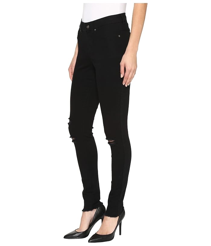 HUE Ripped Knee Denim Leggings - Image 2