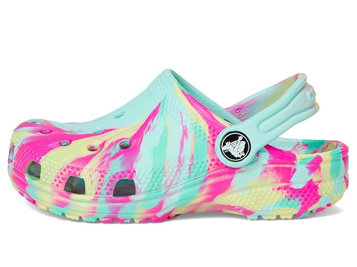 Crocs Kids Classic Marbled Tie-Dye Clog (Toddler) - Image 4