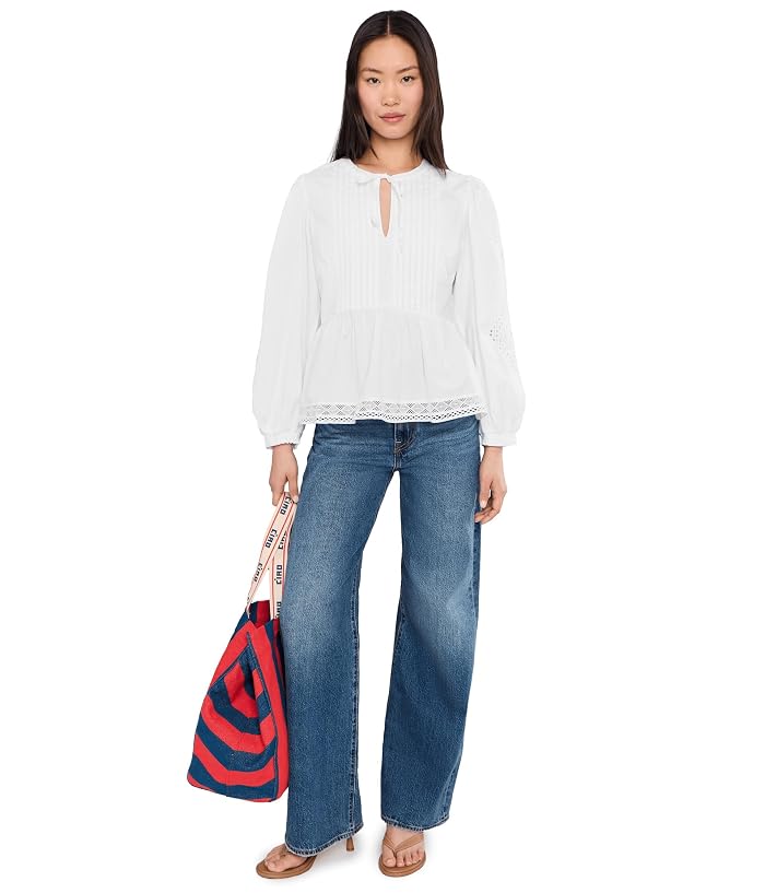 Vineyard Vines Nora Pintuck Eyelet Top - Image 2