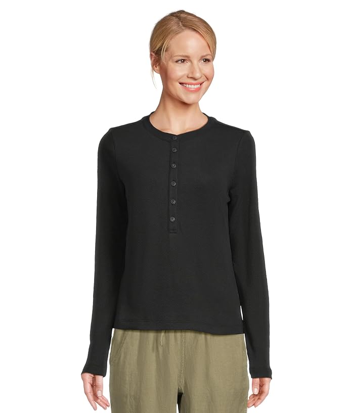 L.L.Bean Signature Premium Thermal Long Sleeve Henley Shirt
