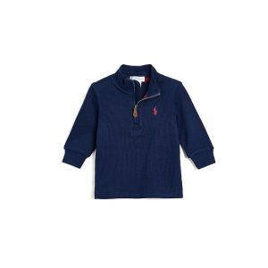 Polo Ralph Lauren Kids Estate-Rib Quarter-Zip Pullover (Infant)