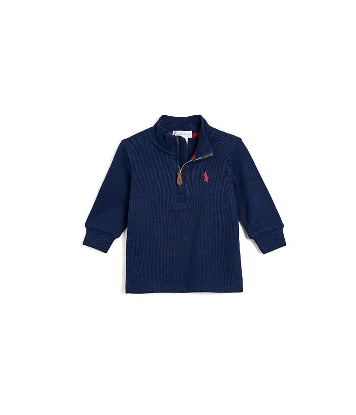 Polo Ralph Lauren Kids Estate-Rib Quarter-Zip Pullover (Infant) - Image 4