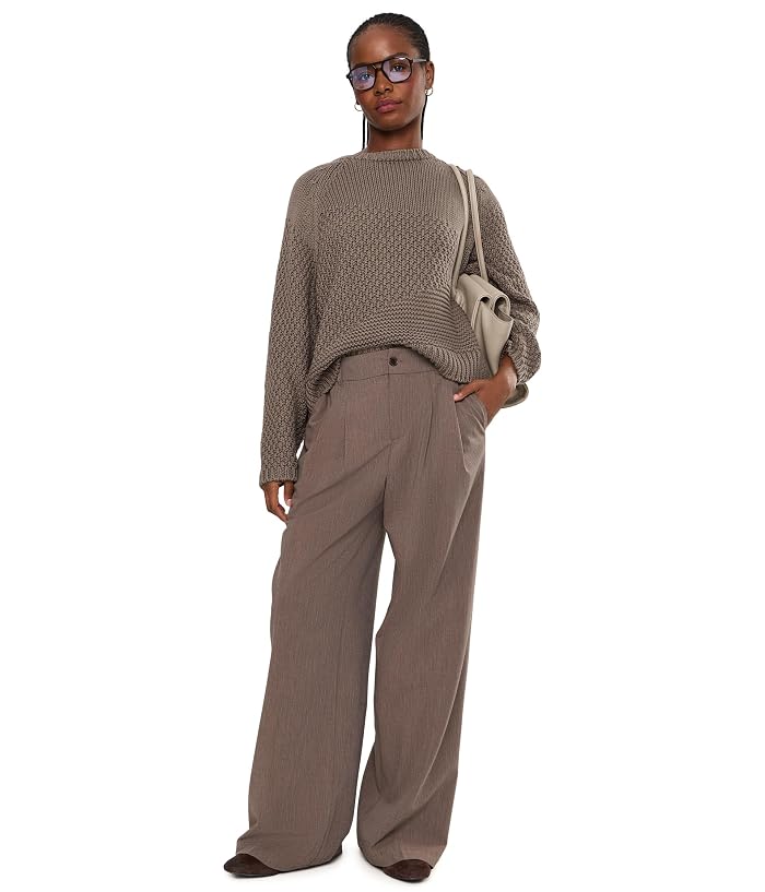 Eileen Fisher Peruvian Organic Cotton Cord Crew Neck Sweater - Image 2