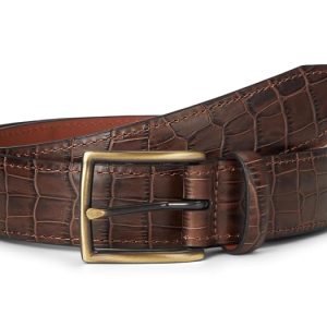 Johnston & Murphy Croc-Embossed Belt