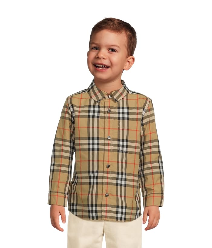 Burberry Kids Owen Check Long Sleeve Shirt (Infant/Toddler)