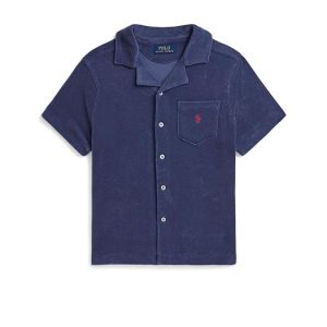 Polo Ralph Lauren Kids Terry Camp Shirt (Big Kid)