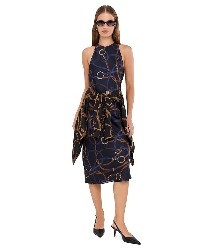 Lauren Ralph Lauren Petite Belting-Print Twill Sleeveless Dress - Image 2